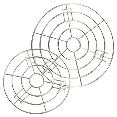 ASAKKURA 2pcs Stainless Steel Steamed Rack for Food Steaming Versatile Cooking Steam Rack for Kitchen Use