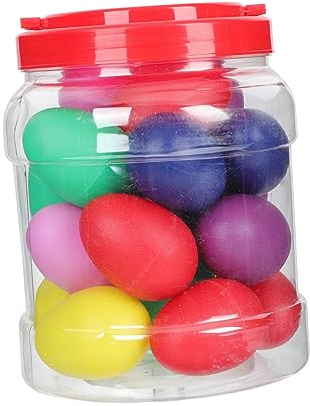 Garneck Sonajeros De Huevo Coloridos para Niños, Juguete De Percusión 20 Piezas, Tamaño Estándar, Materiales Seguros, Adecuado para Desarrollo Musical, Juegos Educativos y Fiestas