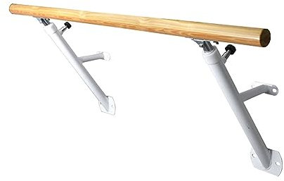 CAFIEDR Ballettstange, Verstellbarer Tanzstab, An der Wand montierte Ballettstange, Professionelle Ballettstange aus Massivholz, Robuster, anhebbarer Tanzstab für das T(1,5 m)