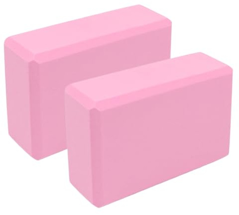 Yoga Brick, 2x Split Block for Stretching, EVA Foam Slip-Resistant Balance Stretcher, Beginner or Advanced Workout, Meditation, Squatting, Handstand, Hot Yoga, Gym Sports