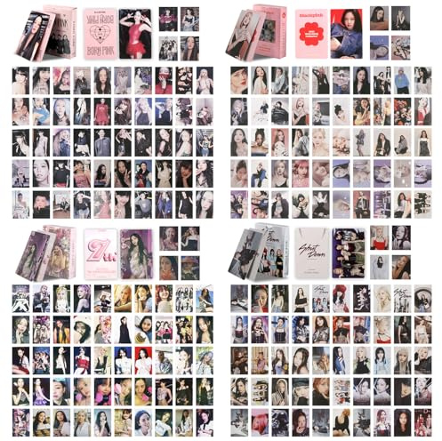 Ainvliya Blackpink Photocards Set - 220 Pieces Lomo Cards Fan Merchandise Merch New Album Postcard Photo for Collecting & Room Decoration