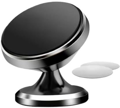 yakermur Support Magnétique pour Téléphone en Voiture,Support Universel Smartphone Automobile - Porte-Téléphone Magnétique Antidérapant pour Tableau de Bord, Vitres et Pare-Brise avec Adhésif