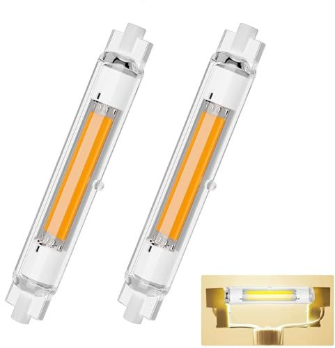Dvnoua R7S LED 118mm Dimmbar 30W, Naturweiß 4000K 3000LM, R7S LED Lampen Ersatz für 300W J118mm Halogenstab, Led Stab Kein Flackern, 360°Abstrahlwinkel, 2er Pack