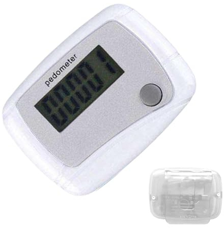 Step Counter Device – Digital Pedometer, Activity Monitor | LCD Display Fitness For Adults, Teens, Elderly, Accurate Daily Goal Tracking, Small Pocket Clip Design, Simple Wearable For Health