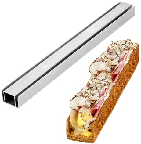 Pavoni KIT KMF01 Stampo Sfoglia Monoporzione Professionale by Cesare Murzilli con Fascia in Acciaio Inox e Silicone per Dessert Moderni e Viennoiserie Creative Made in Italy
