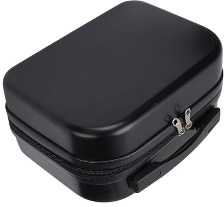 Bediffer Valise de Vélo Pliante, Sac de Rangement Portable pour Les Déplacements Courts, Bagage à Main Robuste pour Bloc de Transport Avant, Mini Valise de 14 Pouces, Matériau ABS (Noir)