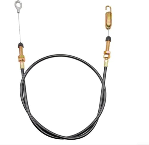 Cavo di attivazione rastrello di potenza da 117,5 cm con condotto da 96,5 cm, filo di trazione in acciaio, compatibile con Jonsered, pezzo di ricambio