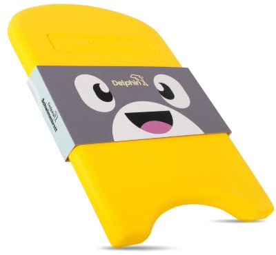Delphin Schwimmbrett I Schwimmlernhilfe für Kinder & Erwachsene I Für Schwimmkurs, Schwimmschule & Schwimmtraining I Leichtes Kickboard aus PE-Schaum I Ergonomische Form für sicheren Halt