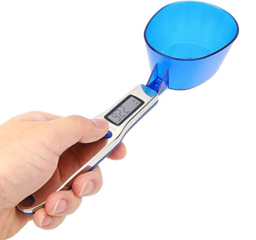 Gonetre Digital SkedvåG med 3 Löstagbara Skedar, 500 G/0,1 G Bärbar | Högprecisionssensorer, ABS-material, Mäter Fast och Flytande, AAA-batteri Ingår, Compact Carry