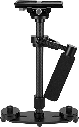 Calini Steadyglider Schwebestativ Handstabilisator Mit Schraube Aus Kohlefaser Und Aluminium Mit Tasche für DSLR Kameras und Camcorder