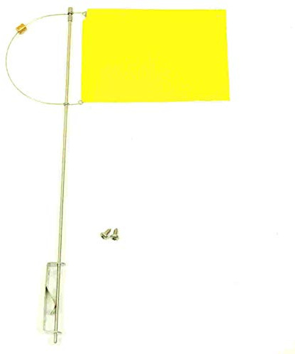 New Marine Indicatore di direzione del vento con contrappeso per imbarcazioni a vela, dimensioni 125 mm (giallo)