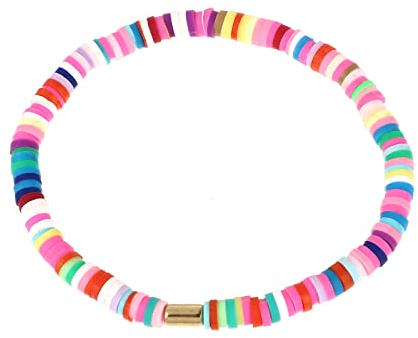 Holibanna Surferarmband Heishi Surfer Armbänder Nautische Boho Handgemachte Freundschaftsband Weiche Keramik Perlen Armschmuck Bohemian Stil Tonperlen Armreif für Damen Herren