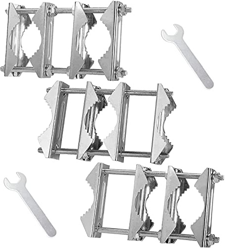 VANROUG Doppel-Mastschellen, V-Spannbackenblock, strapazierfähig, rostfrei, Mast-zu-Mast-Halterungs-Kit für TV, CB, Schinken, Rohr, Sonnenschirme, Zäune (3 Set)