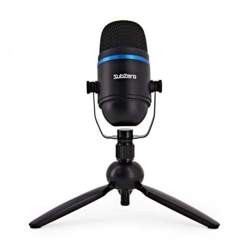 SUBZERO Compact USB Desktop Microphone for Streaming And Gaming