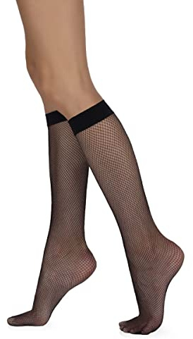 Sarah Borghi Gambaletto a Rete Piccola Donna, Punta Nuda Ideale per Sandali, Made in Italy
