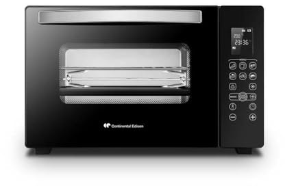 CONTINENTAL EDISON CEMF38DIG - Minifour electrique 38L noir - 1600W - Rotissoire, Convection naturelle