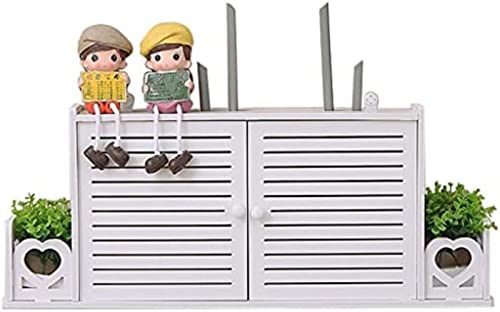 Router Aufbewahrungsbox, Wandmontage WiFi Router Ständer Aufbewahrung Wandmontierte Regalhalterung Schwimmendem Wandmontage Held Nach Hause Und Büro WiFi Router Einstellbarer Kabelbox-TV-Zubehör