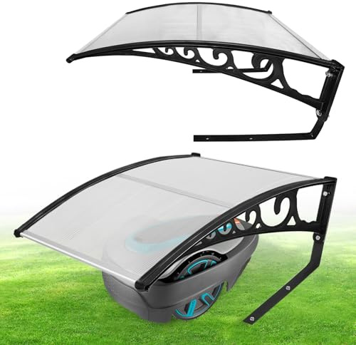 TRMLBE Mähroboter Garage 103 x 81 x 45 cm Dach Carport Überdachung Schutzhülle Regenfest UV-beständig für Rasenmäher Roboter Lawnmower Rasenroboter Automower Carport Bausatz - Typ B