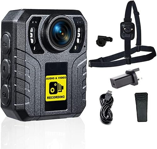 128GB Wearable Body camera Bodycam and Accessories - Personal Protection,Door Staff,Bouncer,SIA security Camera