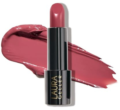 LAURA GELLER NEW YORK Modern Classic Lipstick - Real Rosy - Ultra-Rich Color - Luxurious and Lightweight - Cream Finish