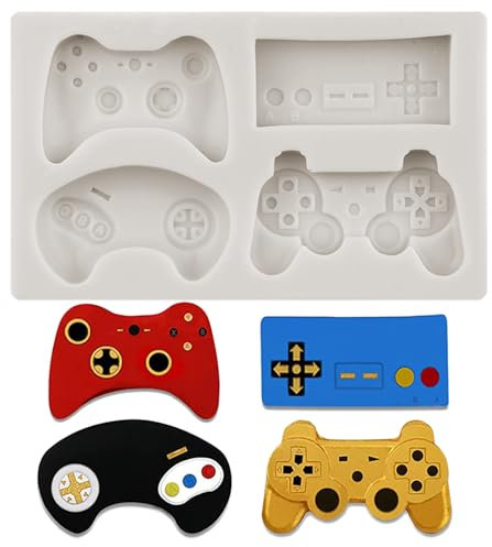 MINFEIDMS Gamepad Silicone Mold For Cake Decorating Cupcake Topper Chocolate Gum Paste Polymer Clay Set Of 1