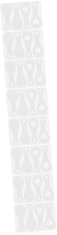 Operitacx 8pcs Silicone Token Mold for Trolley Key Ring DIY Shopping Trolley Token Casting Mold
