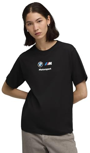 PUMA BMW MMS WMN Ess+ Logo Tee II T-Shirt pour Femme