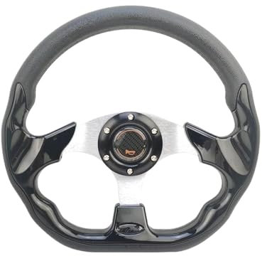 Universales Sportlenkrad Für Autos Racing Typ 13 Zoll 320 Mm Modifiziertes Auto Styling Auto Lenkrad(SCHWARZ-1)