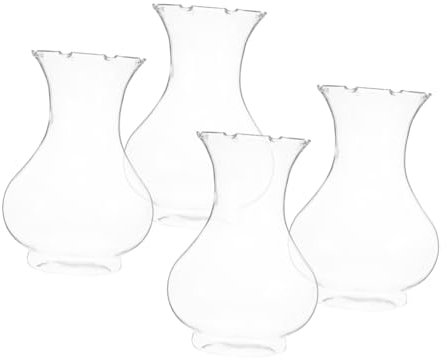 HANABASS 4pièces Vases Plastique Transparent pour Propagation De Fleurs De Hyacinthe Accessoire Élégant pour Décor De Table De Mariage Et Aménagement Intérieur