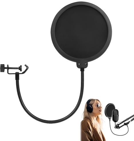 Mikrofon Popschutz,Popschutz Mikrofon,Popschutz,Pop Filter,Professional Mikrofon Pop Filter Mask Shield,Mic Windschutz Schaum,Fur Blue Yeti,Snowball,Quadcast Und Jedes Andere Mikrofon