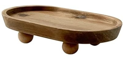 FAJNUZI2024 Tablett Holz-Aromatherapie-Tablett, Schlüssel-Aufbewahrungstablett, kreatives Dessert- und Gebäck-Tablett, Homestay-Eingang, Aufbewahrung, Dekoration, Holztablett Serviertablett