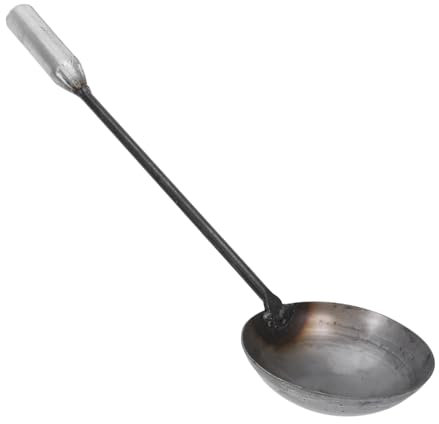 Ciieeo Metal Feed Spoon Large Capacity Serving Ladle Wok Spatula Kitchen Utensils for Cooking