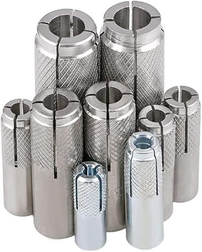Boulons d'expansion Boulons d'ancrage à enfoncer for béton, acier inoxydable et acier au carbone galvanisé, tailles multiples, 5 pièces(M14,Stainless Steel)