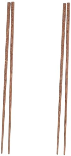 SAFIGLE 2 pares Palillos Largos de Madera para Cocina Resistente al Calor con Mango Extendido Antideslizantes para Ollas Calientes y Fritos
