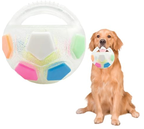 Ball Hund, Calming Ball, Hundeball mit Handle, (13 X 13 Cm) Antistressball Hund, Hochwertig und Langlebig, Angstlinderung, Interaktives Training, Geeignet für Kleine, Mittelgroße und Große Hunde