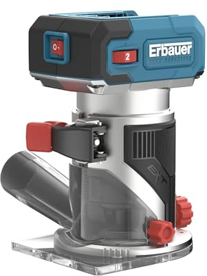 Erbauer ERI1108PLN Défonceuse Sans Fil 18 V Moteur Sans Charbon