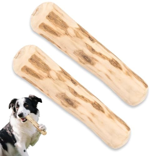 fKiZanthene Kaffeeholz für Hunde im Zwei Stück Set, natürliches Kauholz für Hunde und Welpen als Kauspielzeug zur Beschäftigung beim Spielen Kauen und Tragen im Alltag
