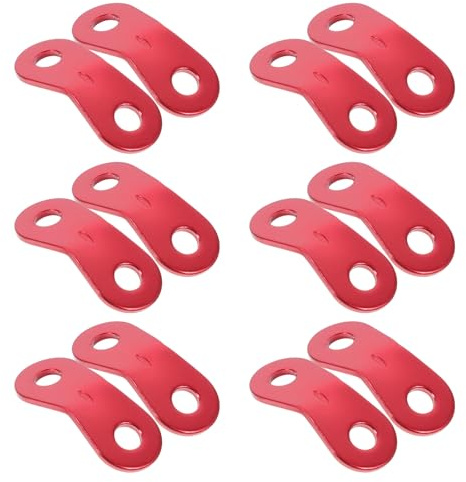 DOITOOL 20 Pezzi Tenditori per Corda Regolabili in Alluminio, Fibbie Antiscivolo per Tende da Campeggio, Accessori Leggeri per Fissaggio Corde in attività Outdoor
