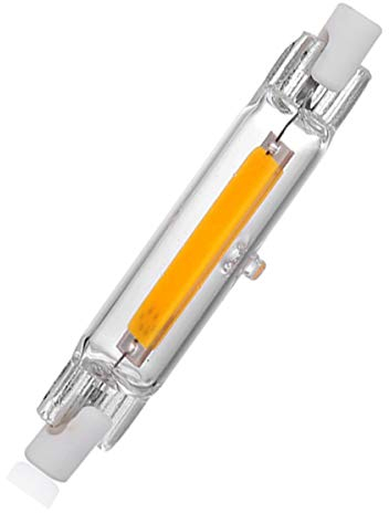 Aoxdi 1 Stück R7S LED Glühbirnen 5W, Warmweiß, 78mm COB Lampen R7S LED Leuchtmittel, AC220-240V