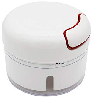 Abcsea 1 Pezzo Tritatutto per Aglio, Taglia Aglio, Tritatutto Manuale, Tritaverdure Mini per Aglio/Cipolle/Pesto/Insalata di Cavolo/Carota