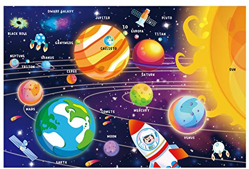SYNARRY Rompecabezas Espacial de 100 Piezas Para Niños de 3 a 8 Años - Sistema Solar