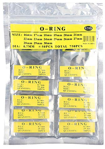 cersalt Joints de Montre, rondelles d'étanchéité en Caoutchouc, rondelles de Joint en Caoutchouc pour Le Remplacement(0.7mm Suit Waterproof Ring)