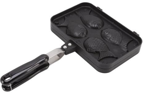 Taiyaki Pan, Tortiera a Forma di Pesce Waffle Cake Make Pan Pancake Maker Antiaderente Doppia Teglia Waffle Stampo per Cottura Piastra per Domestica Fai da Te