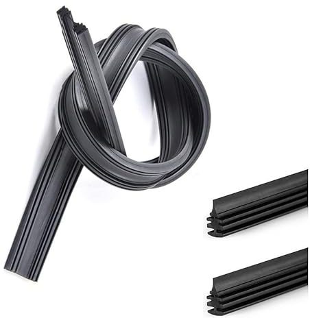 Set di 2 Gomme di Ricambio per Tergicristalli Anteriori, Spazzole Tergicristallo, Gommini Tergicristallo, 475 mm, 500 mm, 475 mm