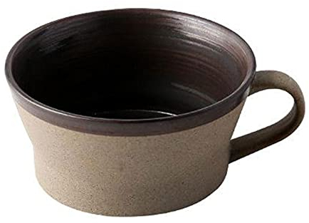 Tazas Taza de café grande de porcelana con asa 15.2 onzas Taza grande de taza de té grande Taza ancha de diseño espiral for cappuccino, café con leche, sopa, té, cereal, helado Taza de cerámica ( Colo