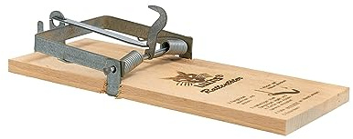 Neustanlo - Duo Pack Rattentöter aus Holz - Schlagfalle, Schnappfalle, Hohe Schlagkraft - Leicht zu verwenden - Maße 270 x 92 x 35 mm