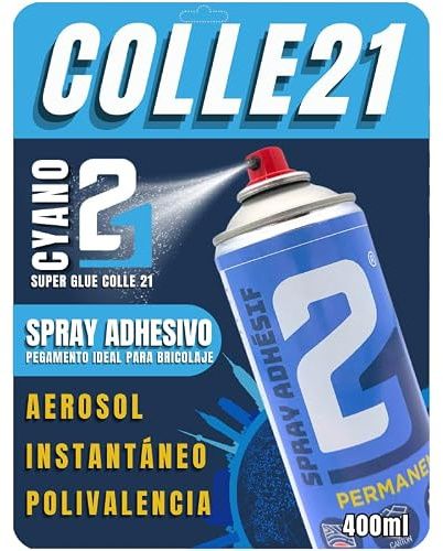 Colla spray adesiva Colle21 400 ml – Precisione Professionale per Tutti i Tuoi Progetti Colla spray potente e pulita per modellismo, fai-da-te e uso professionale