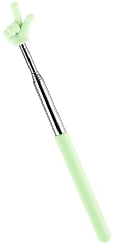 DIVINA VITAE Punteros Telescópicos para Maestros, Mini Puntero Retráctil para Profesores, Maestros Palo Extensible Puntero Retráctil para Maestros Aula Ayudas Ayuda para Profesores (Verde)