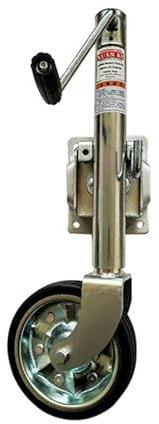 QICBYING Teleskop Stützrad - Stützrad Anhänger, Stützrad-Schwerlast Anhänger 20cm, Klappbare Stützrad Stütze, Tragfähigkeit 750kg, Hub 25cm, Für Boot, Wohnmobil, Yacht, Wohnwagen