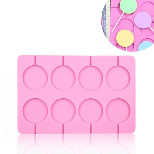 RAMGLYO moldes de silicona para piruletas, moldes para piruletas de chocolate, palitos para piruletas, aptos para hacer piruletas, bombones